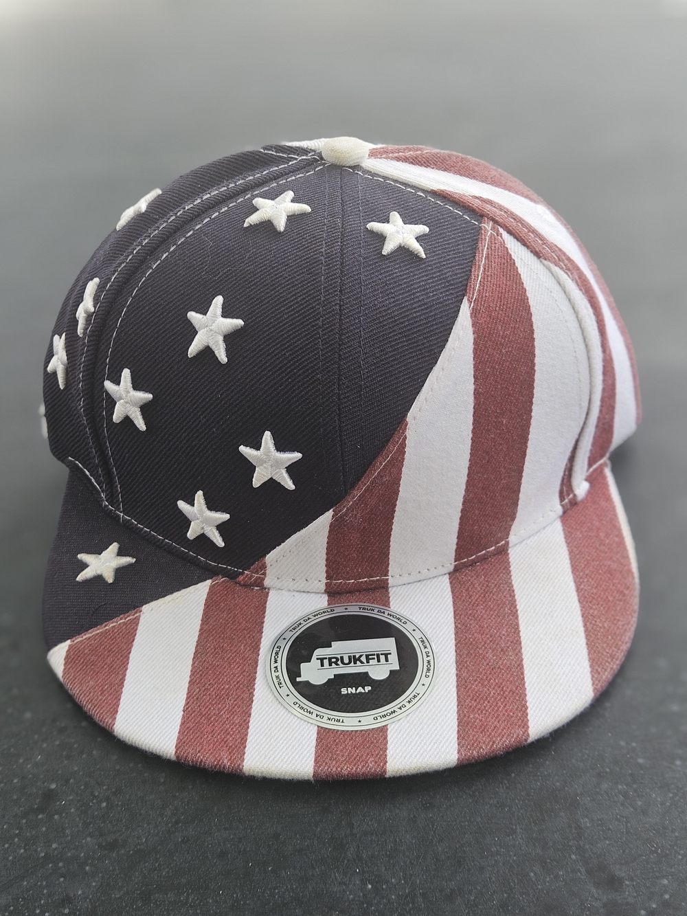 Trukfit Kids American Flag Snapback Hat - Red, White & Blue
